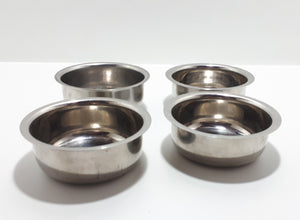 Set Of 4 Stainless Steel Food Prep / Spice Bowls
