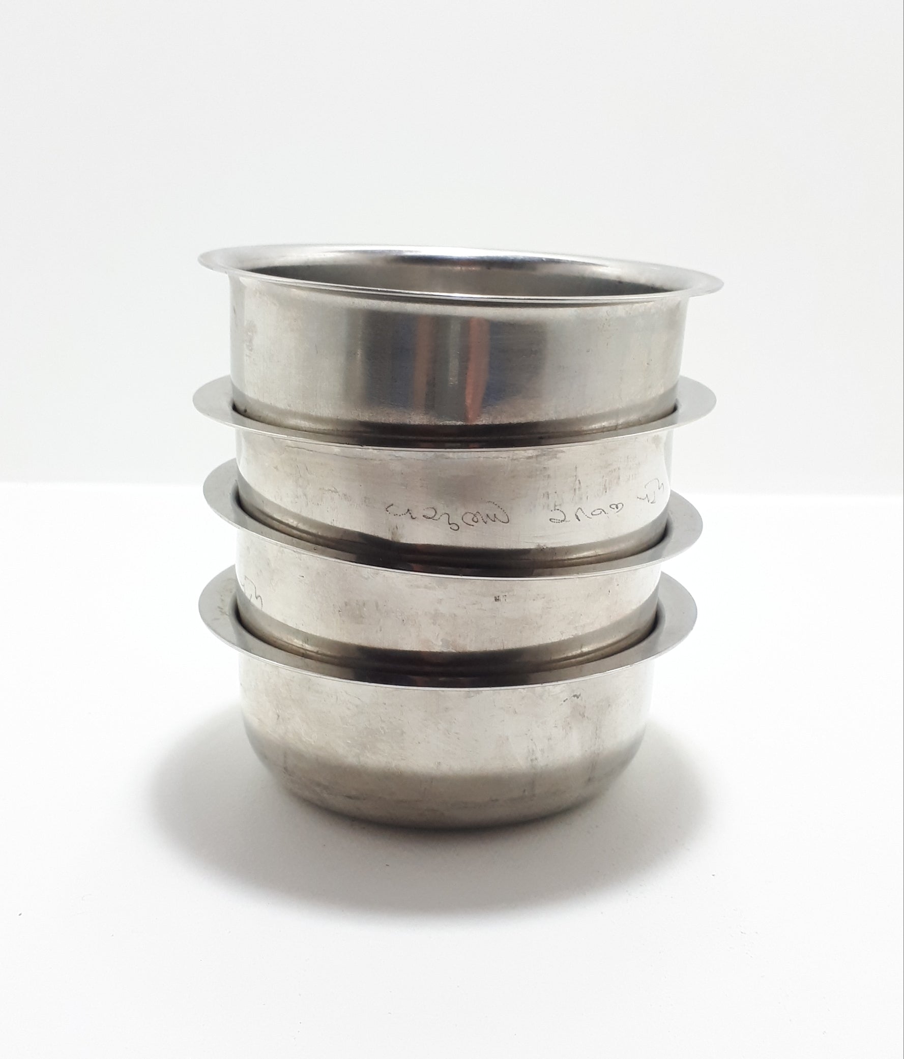 Set Of 4 Stainless Steel Food Prep / Spice Bowls