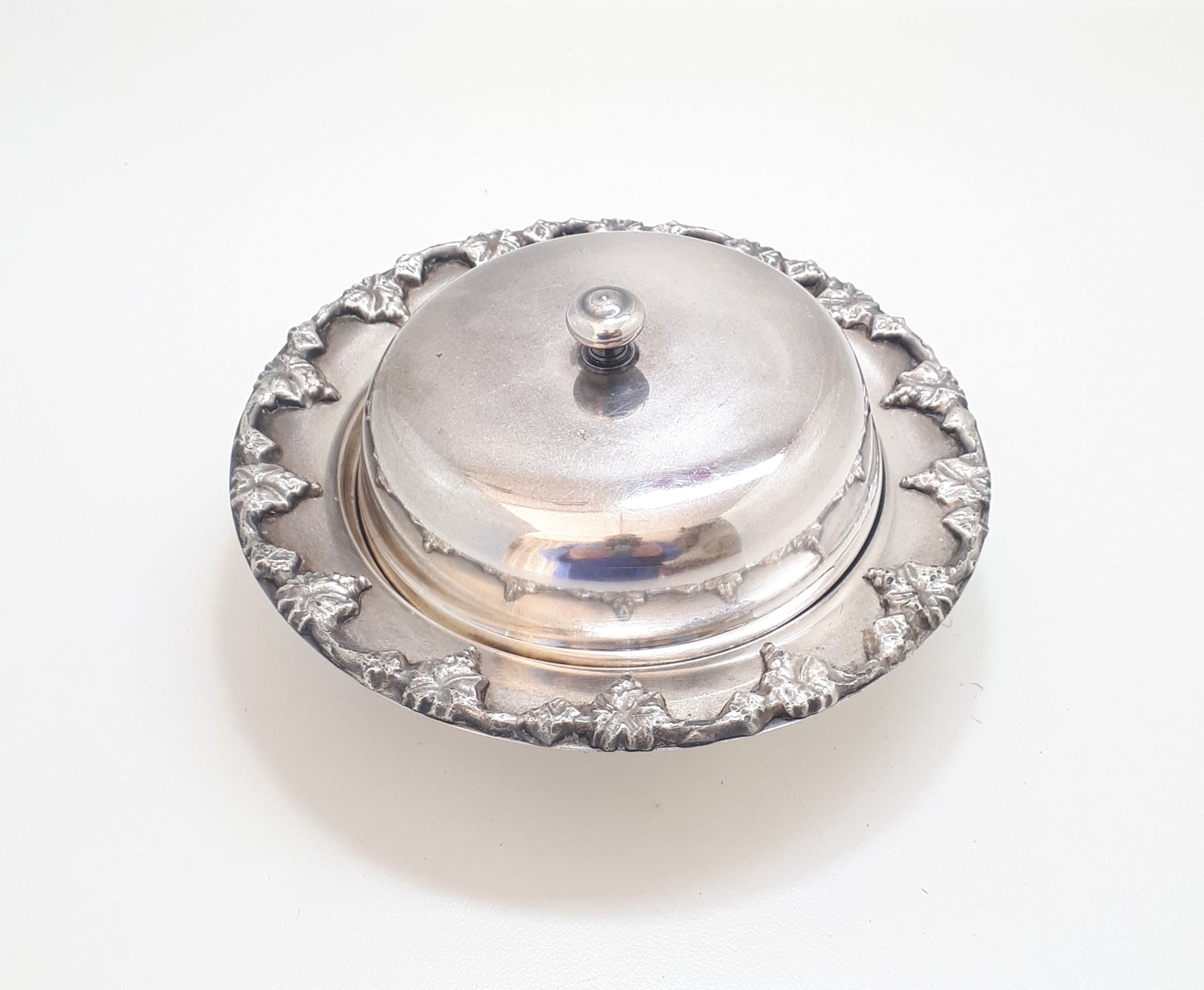 Solid & Heavy Seranco S P C Butter Dish With Glass Inner