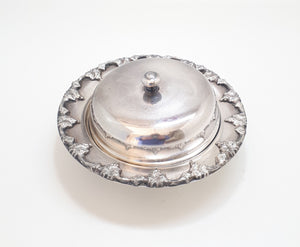 Solid & Heavy Seranco S P C Butter Dish With Glass Inner