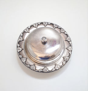 Solid & Heavy Seranco S P C Butter Dish With Glass Inner