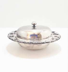 Solid & Heavy Seranco S P C Butter Dish With Glass Inner