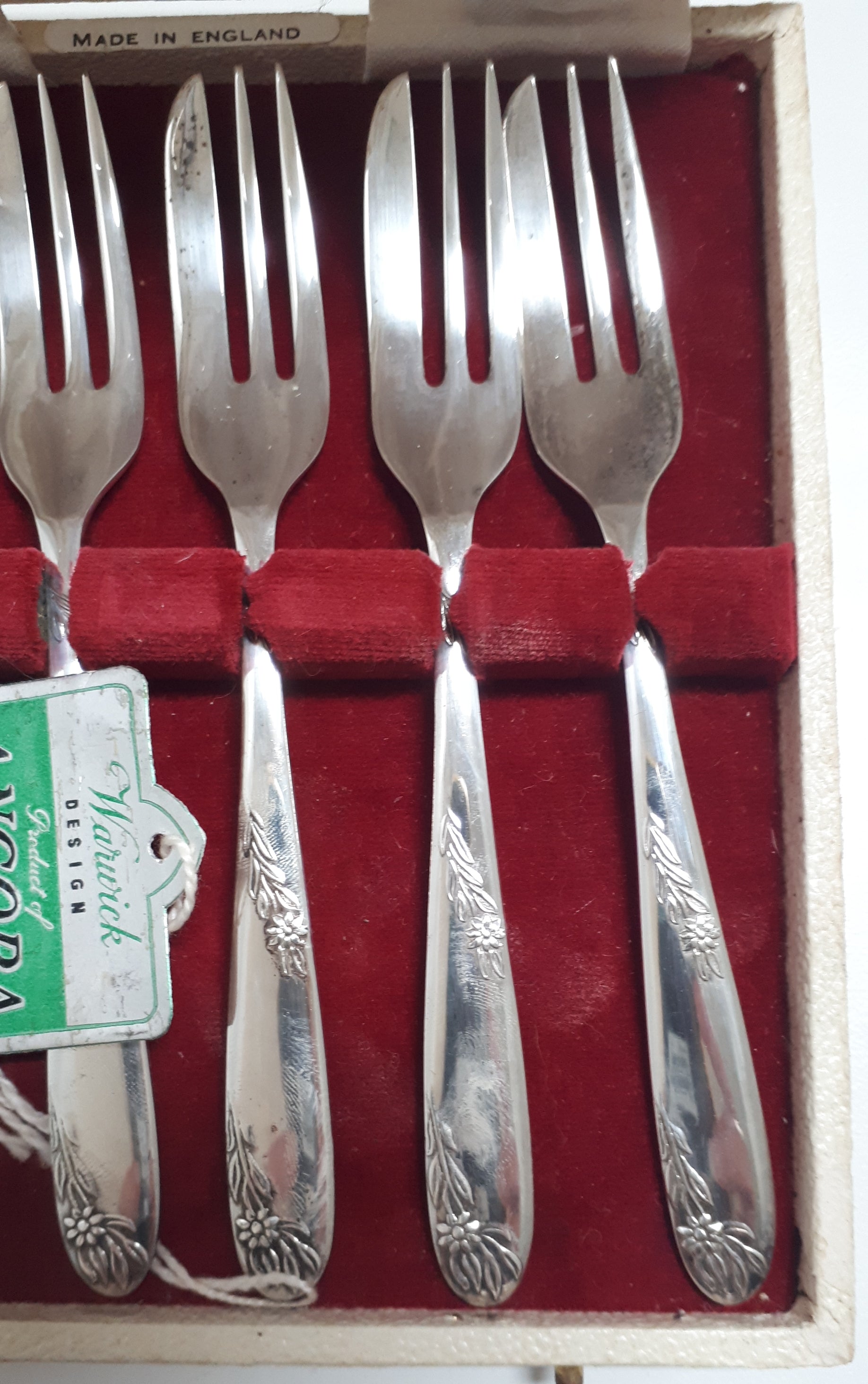 Angora Plate Co. Ltd. Warwick Design Cake Forks
