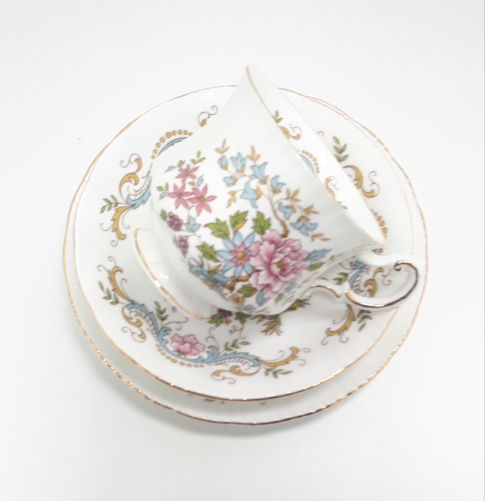 Royal Standard Tea Trio – Cup, Saucer & Tea Plate – Mandarin Pattern