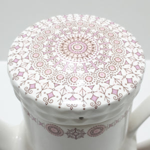 Very Rare Pink Retro Spanish Pontesa Castillian Pattern Coffee Set
