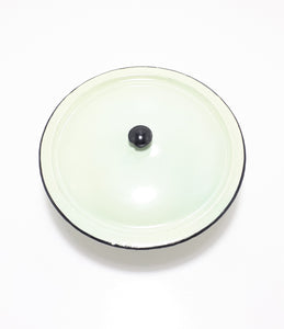Enamel Footed & Lidded Bowl