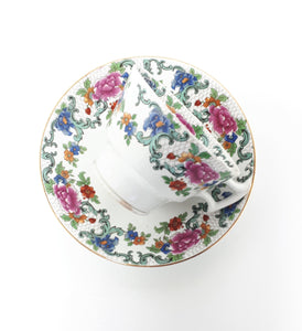 1930’s Large Booths Porcelain Tea Duo – Floradora pattern