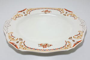 1930’s Rare Alfred Meakin, Tunstall, Fine Porcelain Serving Platter With Foyers Pattern