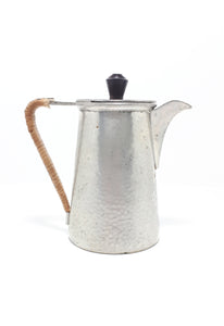 1926-1939 Vintage Craftsman (Viners of Sheffield) Hammered Metal Pewter Hot Water Pot