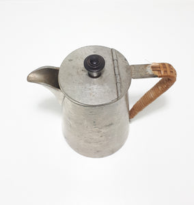 1926-1939 Vintage Craftsman (Viners of Sheffield) Hammered Metal Pewter Hot Water Pot