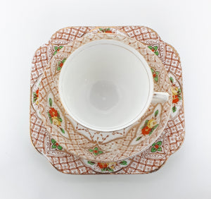 Possibly Antique (1909 – 1940) Osborne China England 15 Piece Tea Set – Wembley Pattern