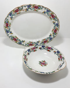 1930’s Assembled Booths Dinner Set For Four – Floradora Pattern