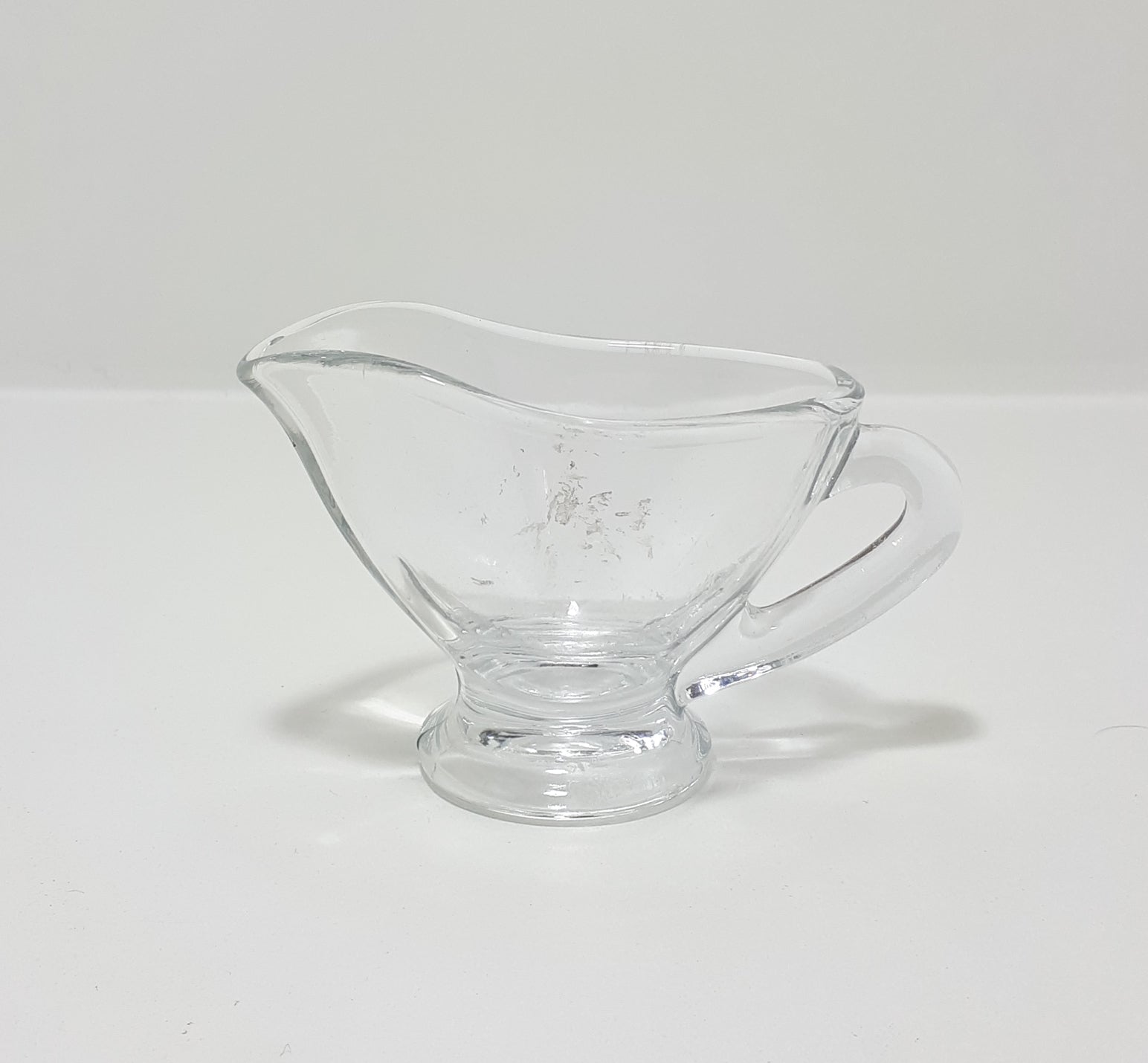 Tiny Glass Gravy/Salad Dressing Jug