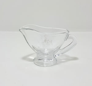 Tiny Glass Gravy/Salad Dressing Jug
