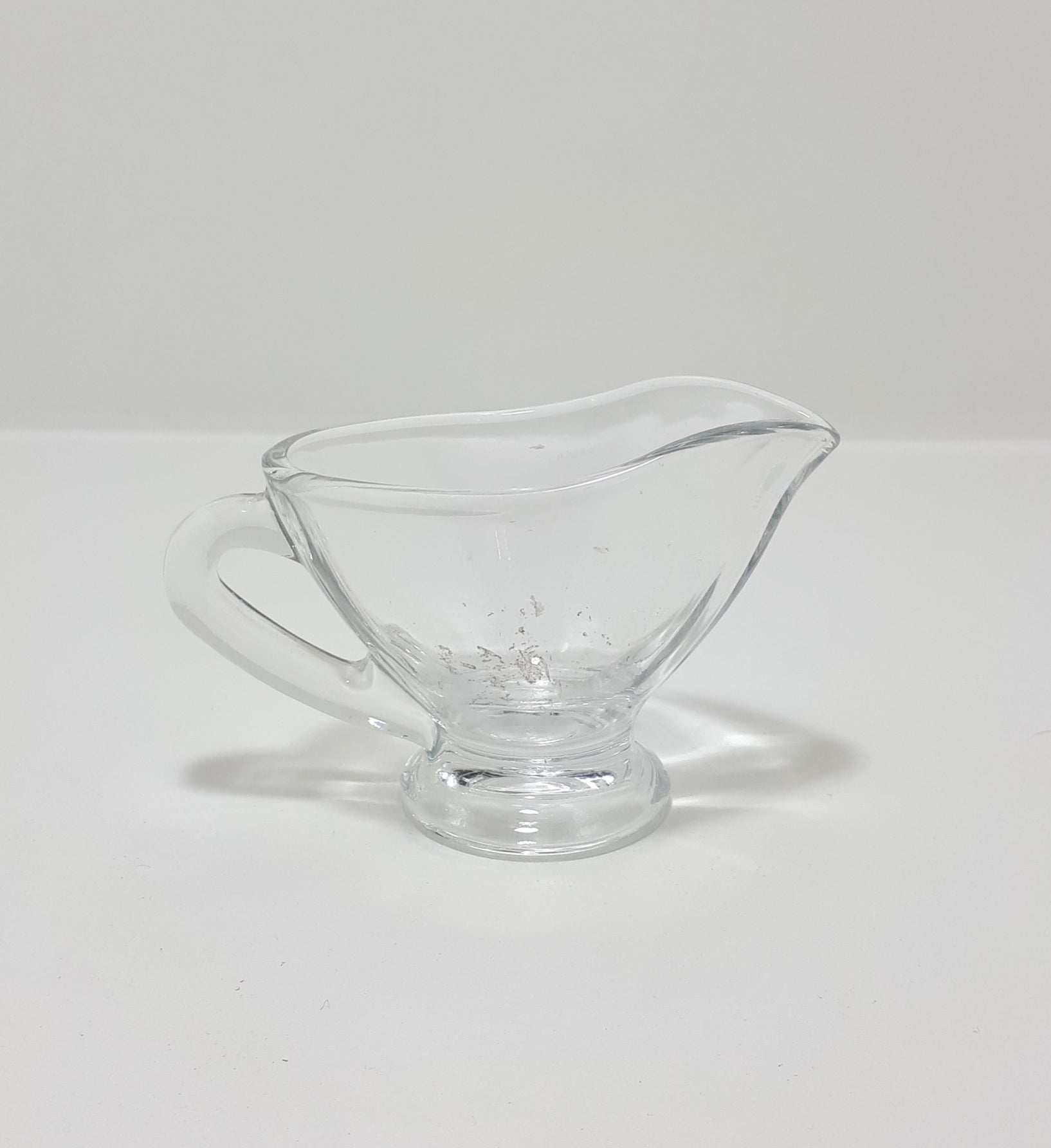Tiny Glass Gravy/Salad Dressing Jug