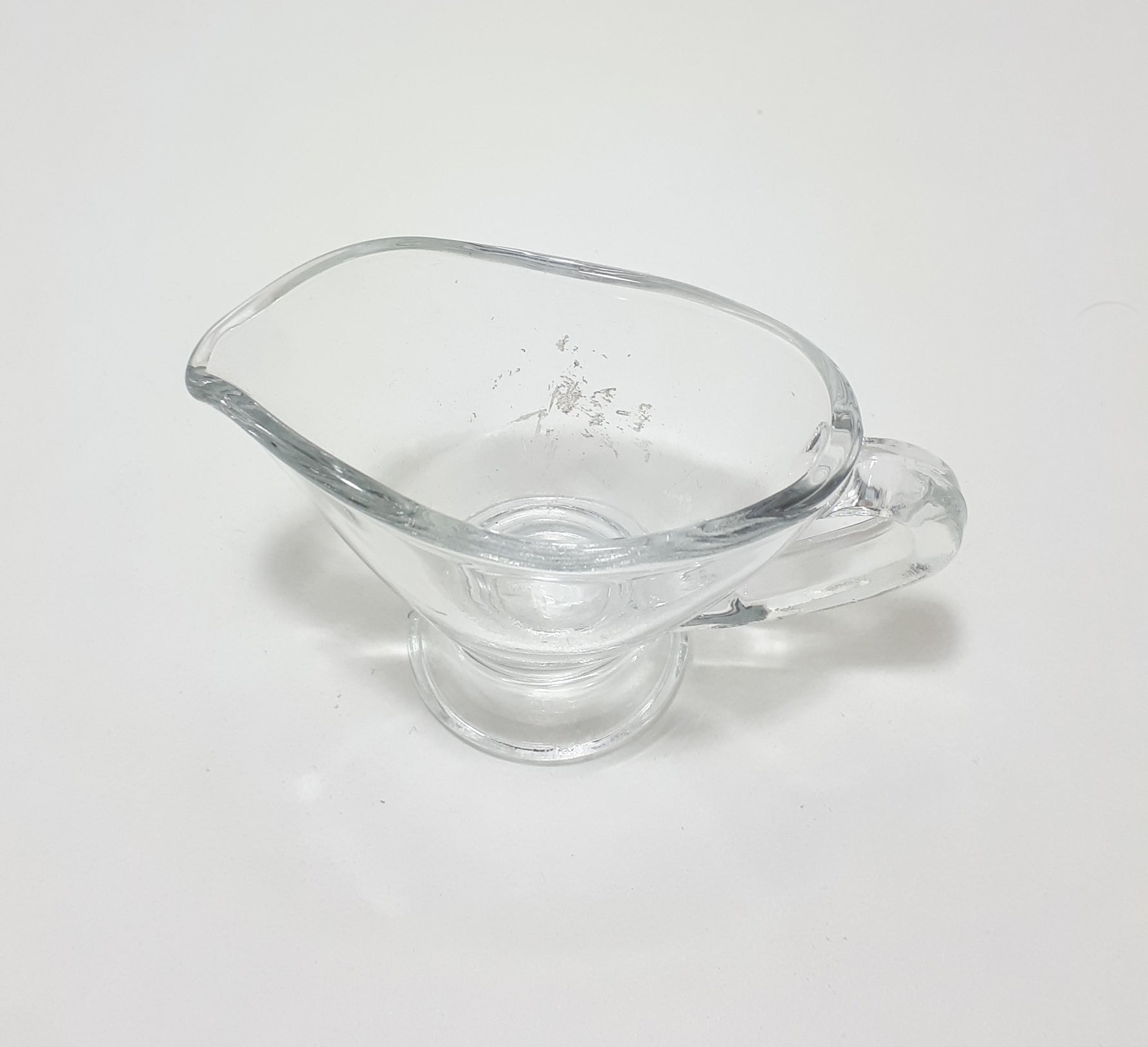 Tiny Glass Gravy/Salad Dressing Jug