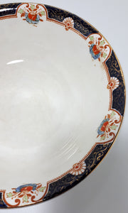 1917-1929 Rare Antique Woods Ware (Wood & Son Ltd.) Porcelain Montrose Patterned Salad Bowl