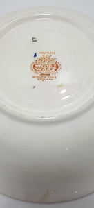 1917-1929 Rare Antique Woods Ware (Wood & Son Ltd.) Porcelain Montrose Patterned Salad Bowl