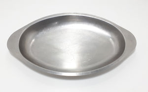 Vintage Stainless Steel Oval Serving Dish