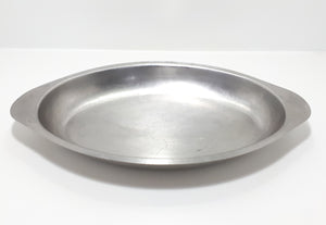 Vintage Stainless Steel Oval Serving Dish