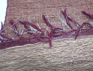 Set of 8 Reversible Burgundy & Gold Table Placemats With Silver Tinsel