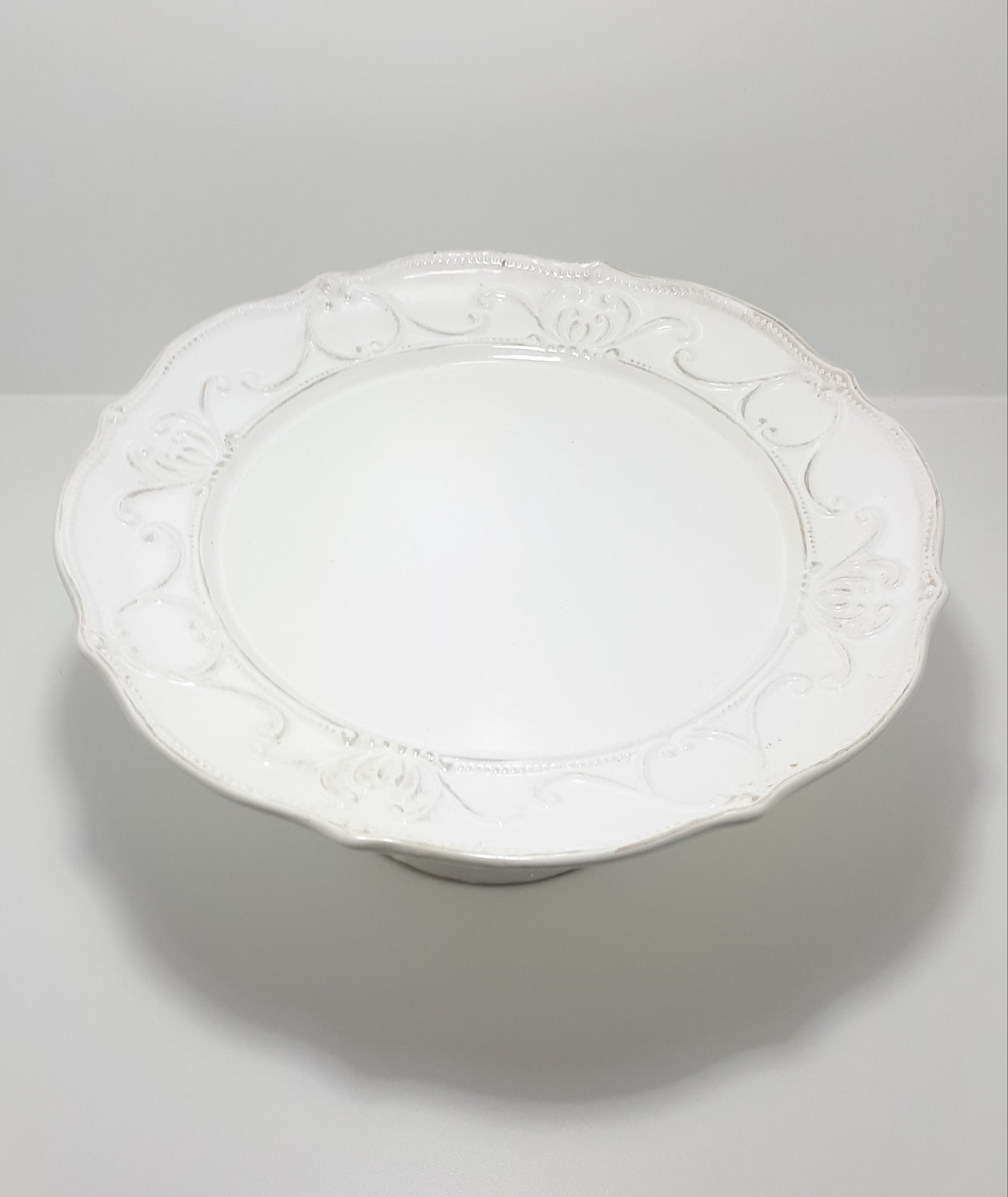 Country Kitchen Large Pedestal Cake Plate / Stand