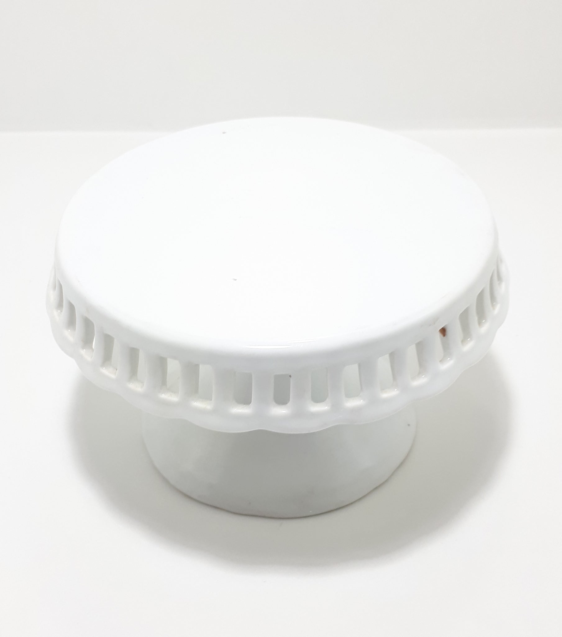Contemporary Small Porcelain Pedestal Cake Plate / Stand