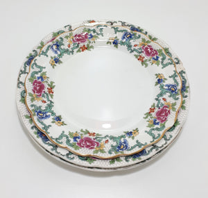 Set of 3 Booths Porcelain Plates – Floradora Pattern