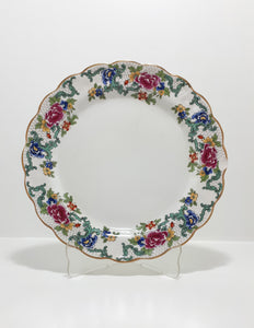Set of 3 Booths Porcelain Plates – Floradora Pattern