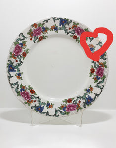 Set of 3 Booths Porcelain Plates – Floradora Pattern