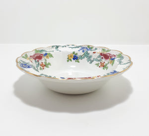 Booths Porcelain Scalloped Rim Dessert Bowl – Floradora Pattern