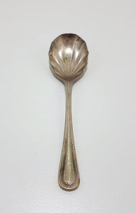 Silver Plated Shell Shaped Dessert Spoon