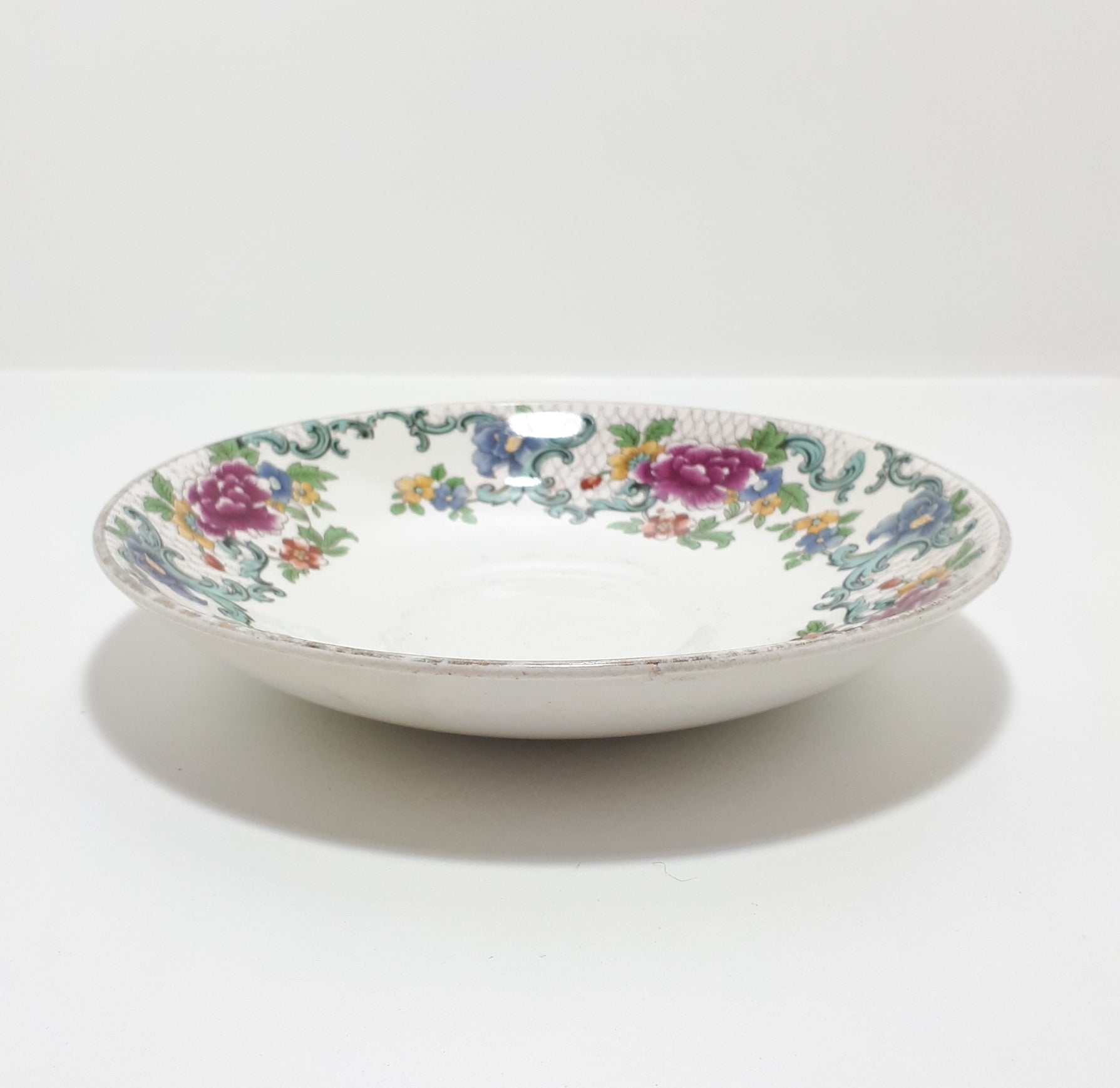 1930’s Rare Booths Porcelain Larger Saucer – Floradora Pattern