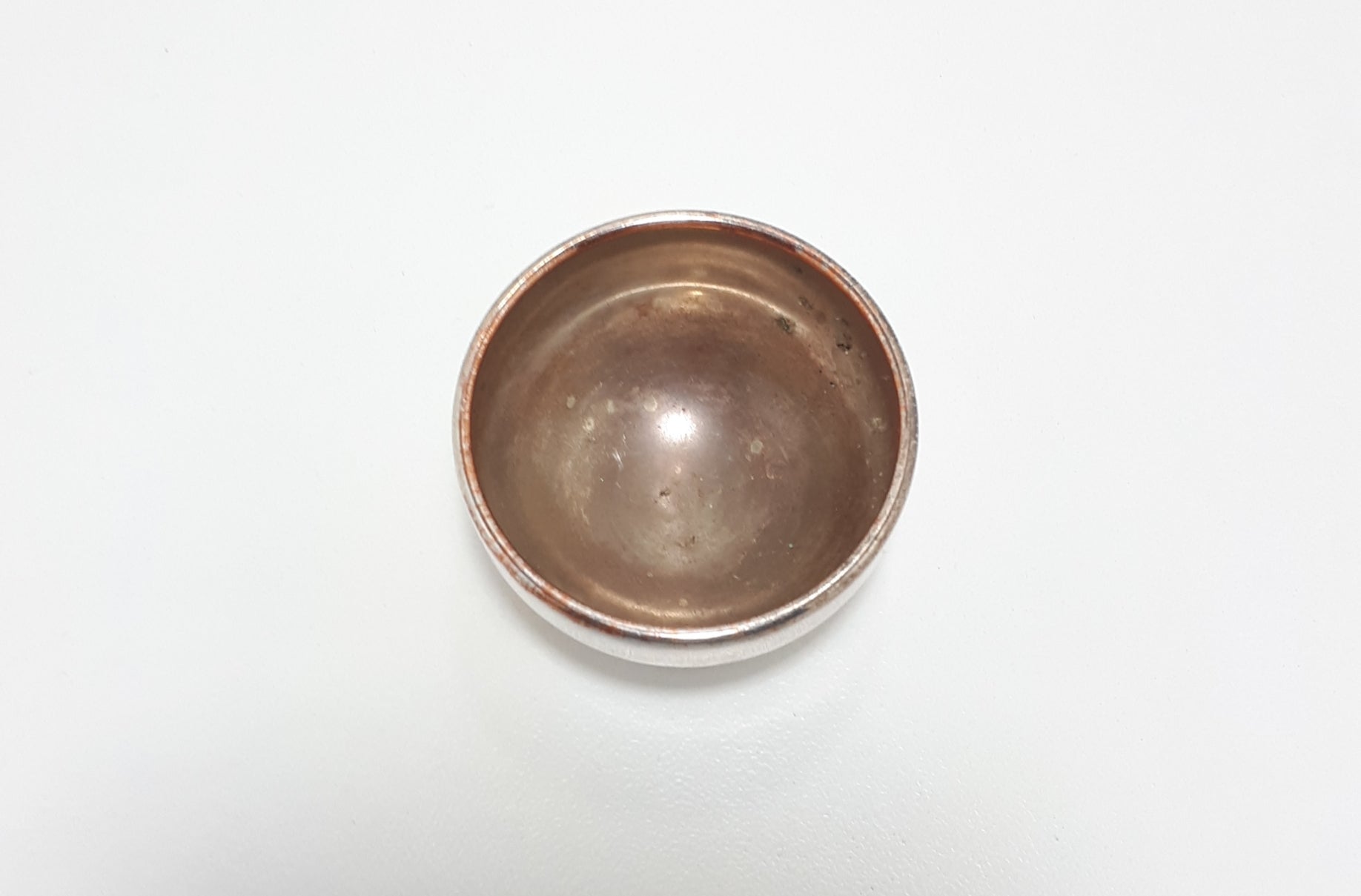 Small Silver Plated (Silver Plate On Copper) Open Salt Cellar