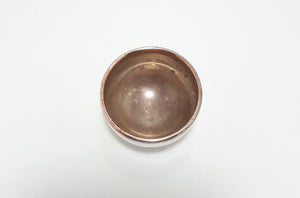 Small Silver Plated (Silver Plate On Copper) Open Salt Cellar