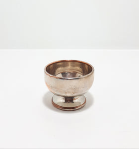 Small Silver Plated (Silver Plate On Copper) Open Salt Cellar