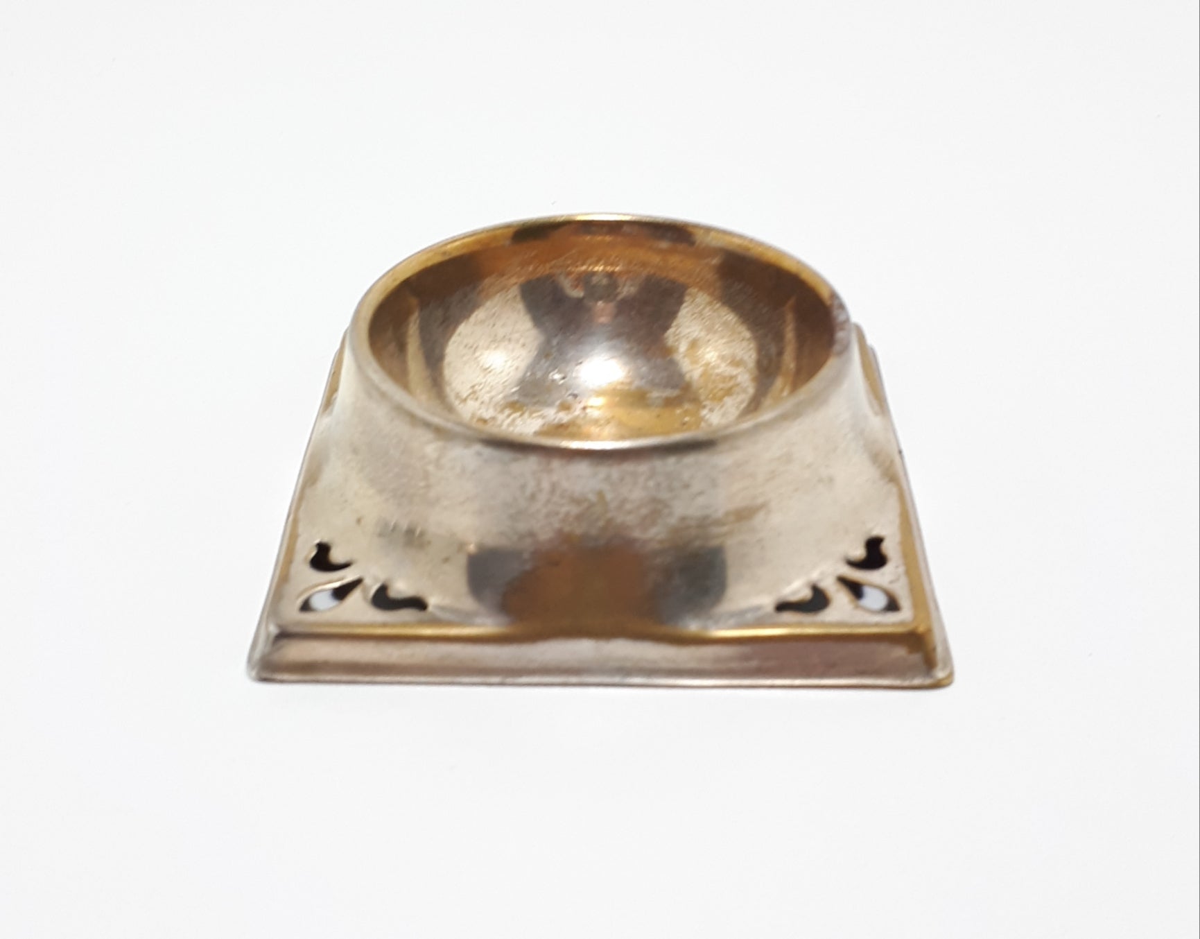 Pierced Silver Plated Tea Strainer Stand