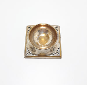 Pierced Silver Plated Tea Strainer Stand