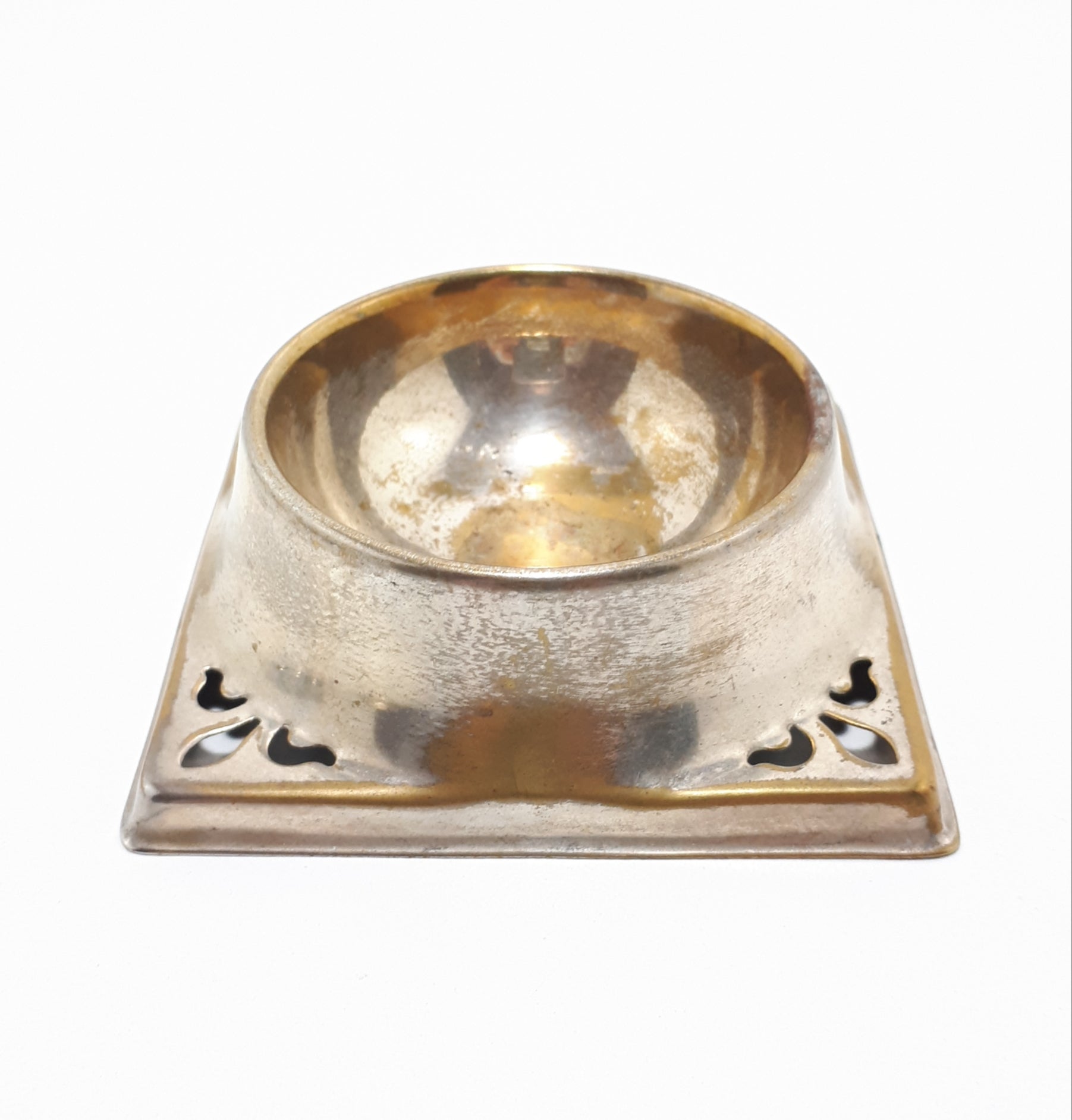 Pierced Silver Plated Tea Strainer Stand