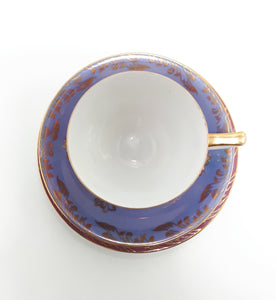Maurine China Tea Trio In Magenta, Purple & Gold