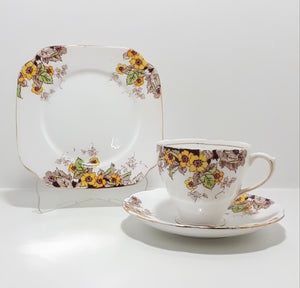 c.1930-49 Royal Standard Tea Trio - Blossom