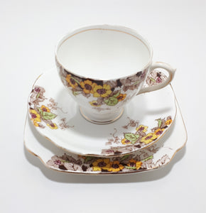 c.1930-49 Royal Standard Tea Trio - Blossom