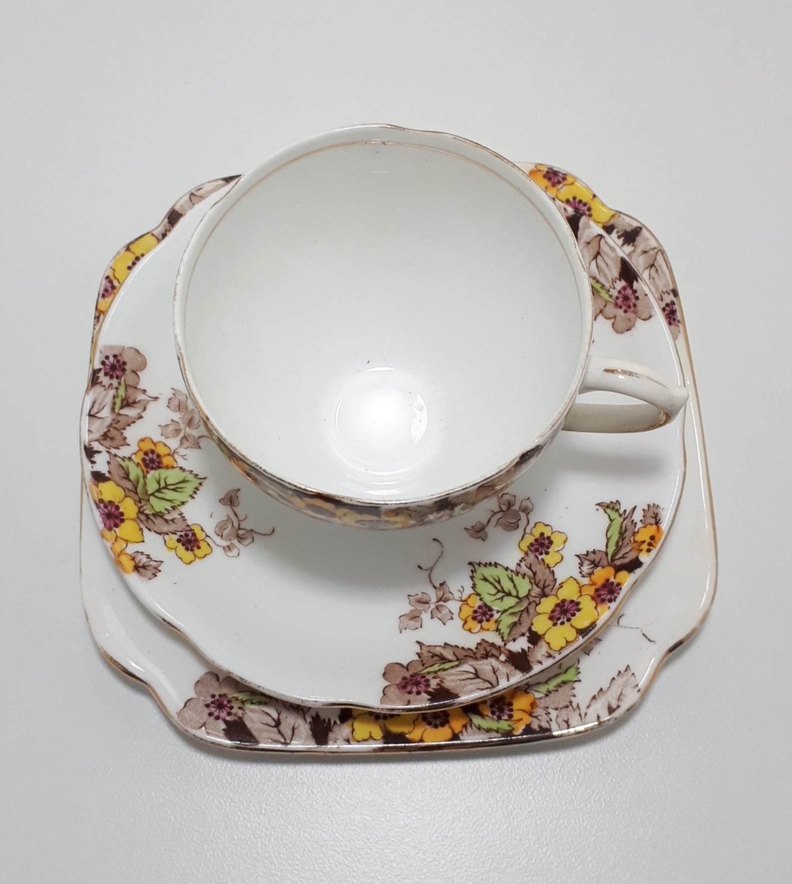 c.1930-49 Royal Standard Tea Trio - Blossom
