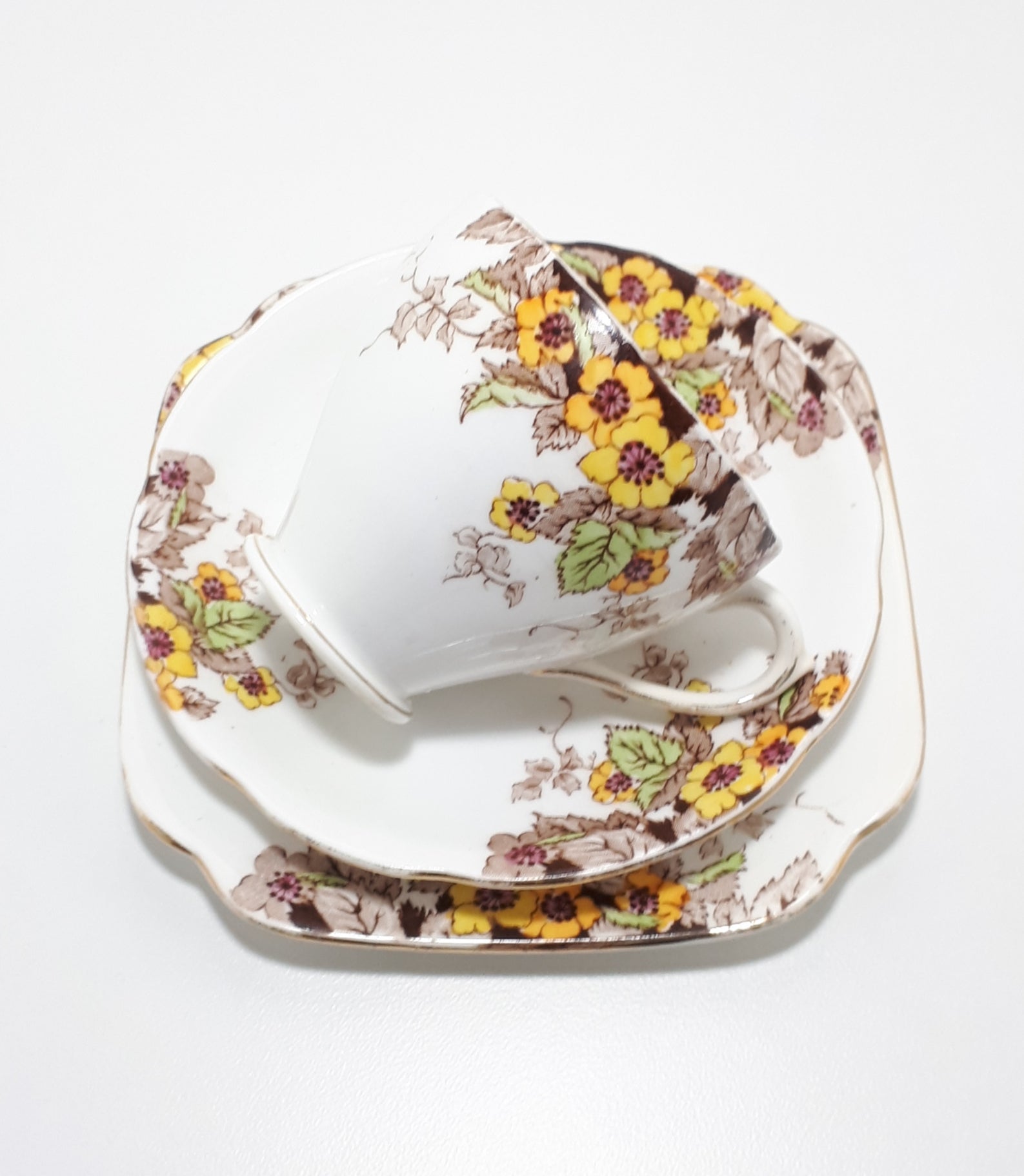 c.1930-49 Royal Standard Tea Trio - Blossom