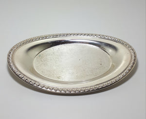 Vintage Silver Plated Oval Tray