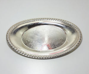 Vintage Silver Plated Oval Tray