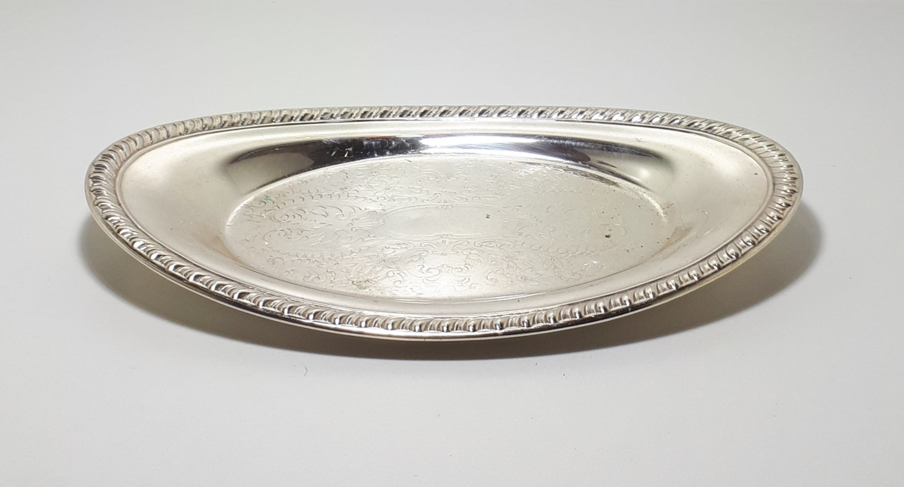 Vintage Silver Plated Oval Tray