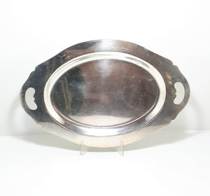 Vintage Birmingham Oval Silver plated John Collyer & Co. Ltd. Serving Tray