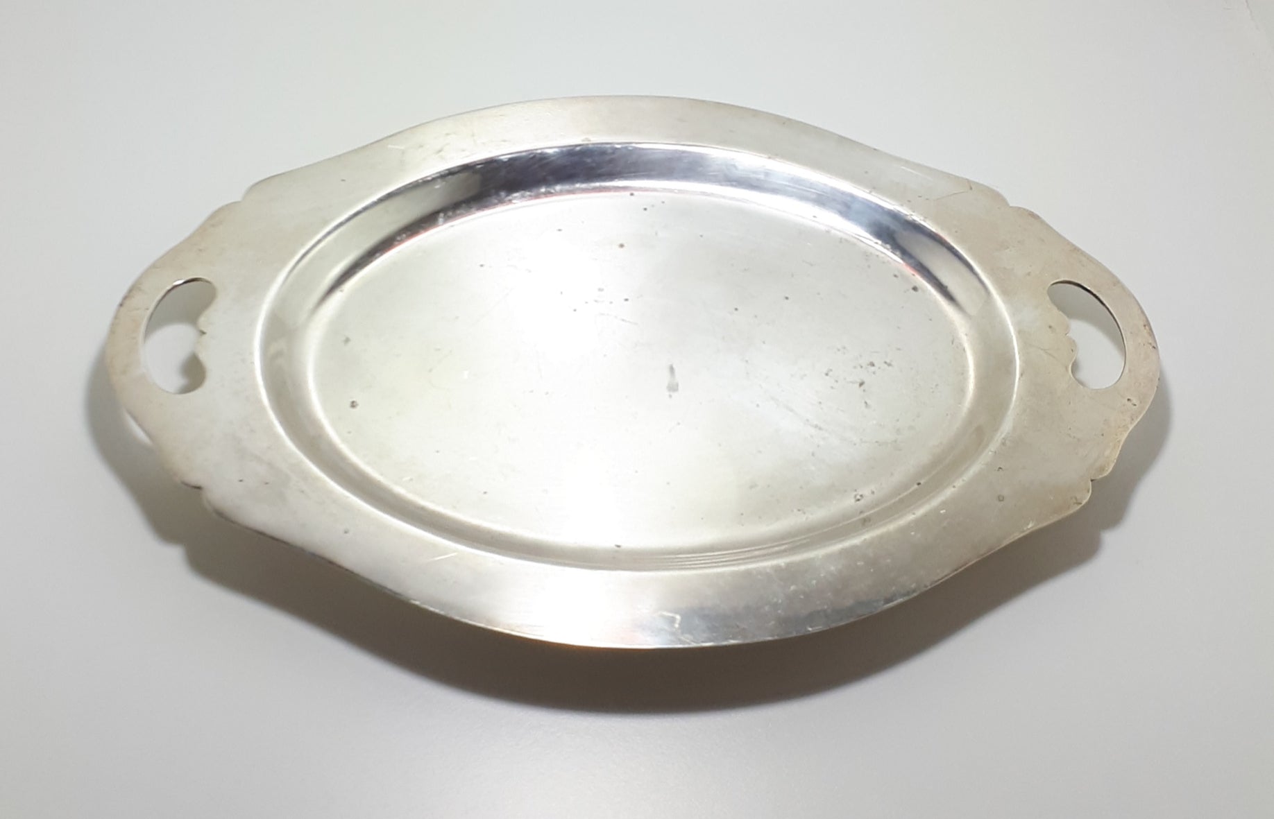 Vintage Birmingham Oval Silver plated John Collyer & Co. Ltd. Serving Tray