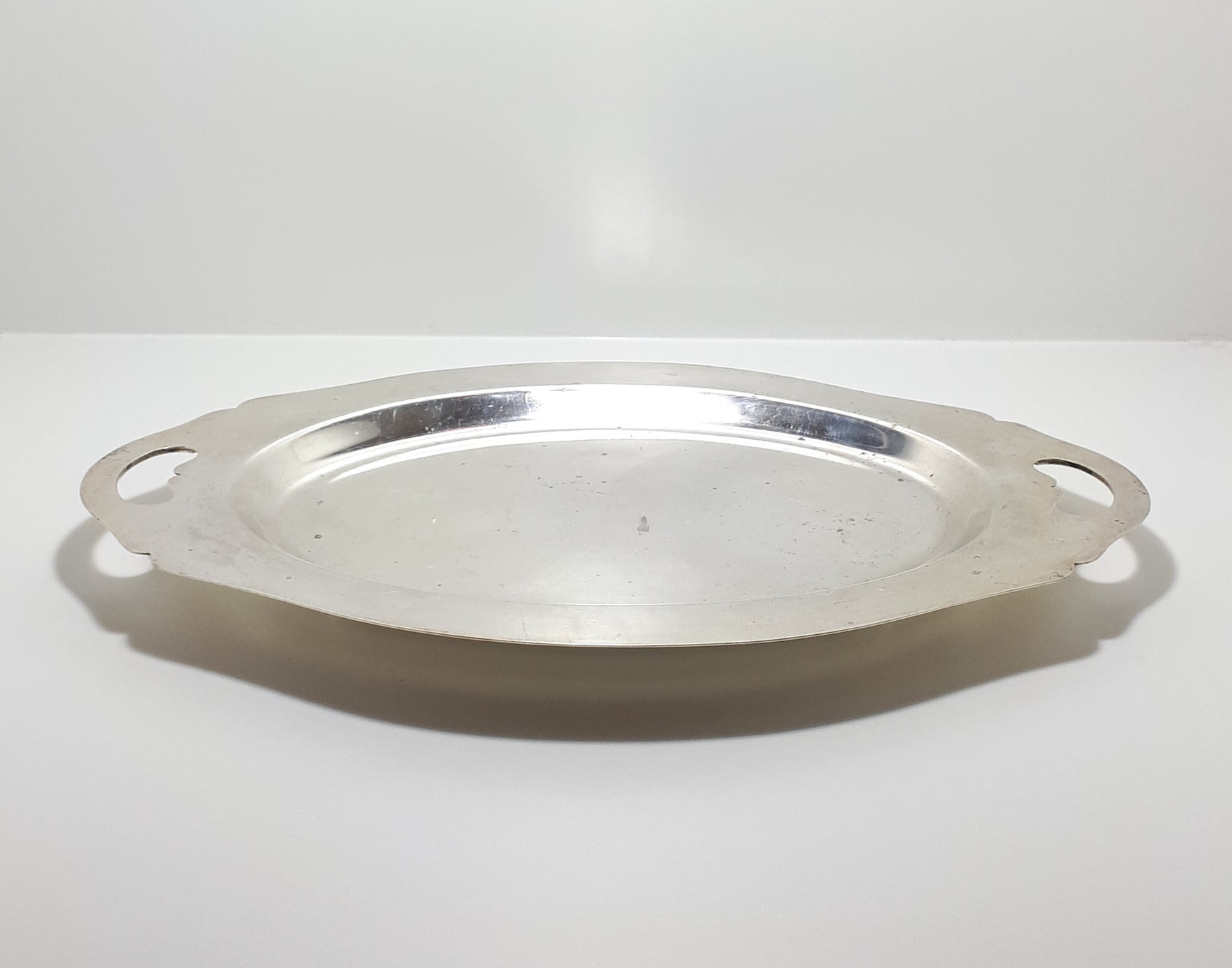 Vintage Birmingham Oval Silver plated John Collyer & Co. Ltd. Serving Tray